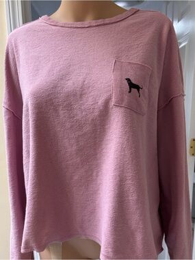 Black Dog long sleeve shirt Pinkish purple size large